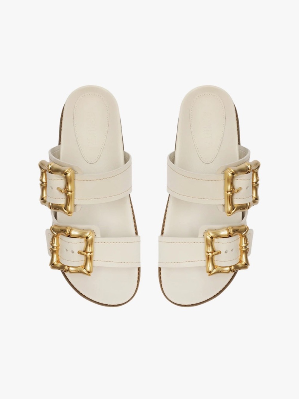 ENOLA PEARL SPORTY Sandals with Gold Hardware from Schutz